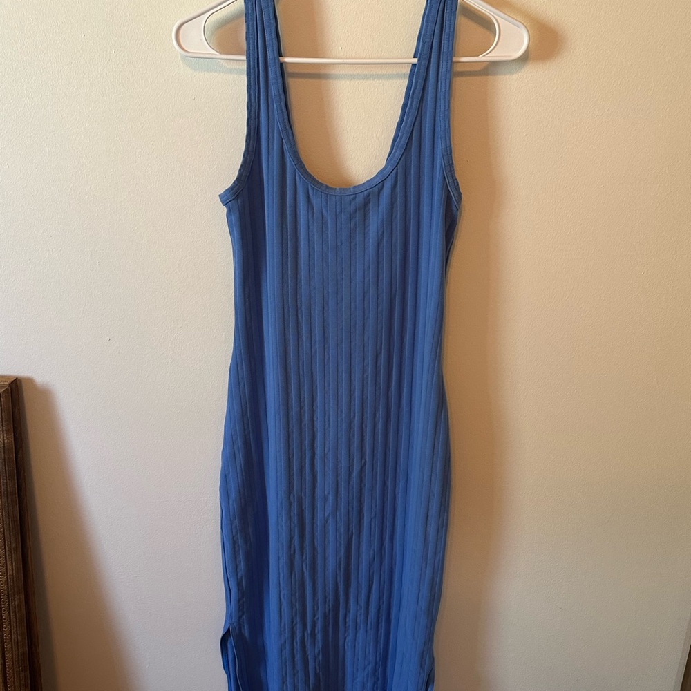 Aerie Blue Ribbed Dress